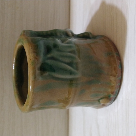 Vintage 1940's/50's Mid Century Majolica Style Elephant Planter - Picture 2 of 6